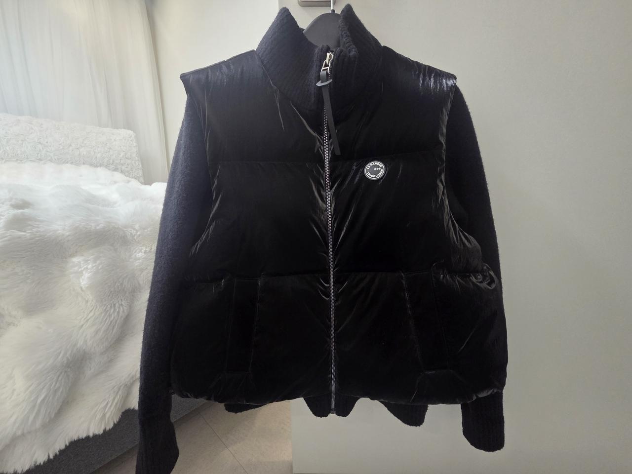 르꼬끄 여성골프 니트패딩 풀집업