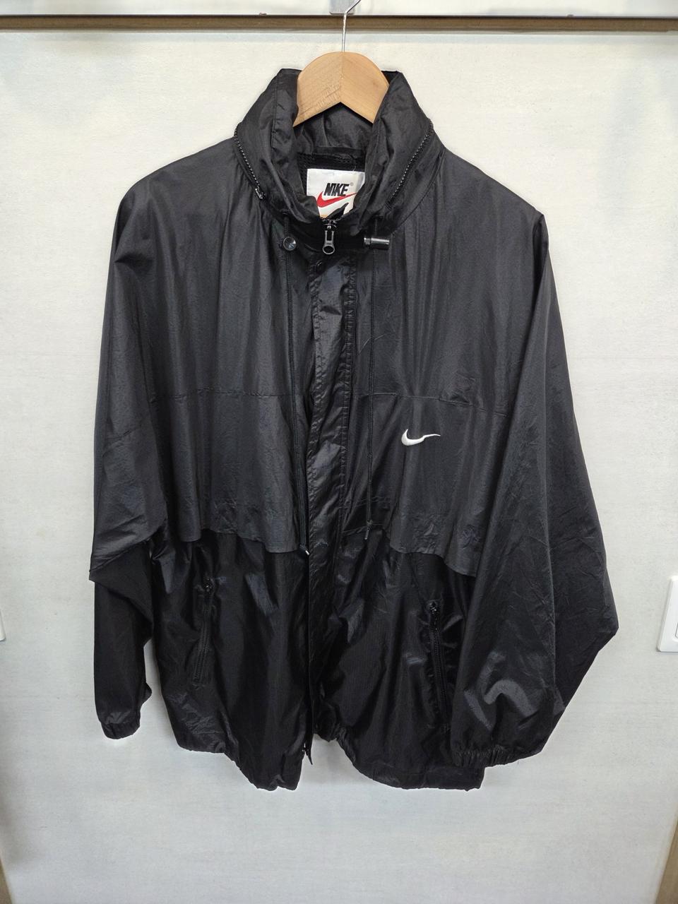 나이키 올드스쿨 빈티지 나일론 바람막이 후드자켓 xl