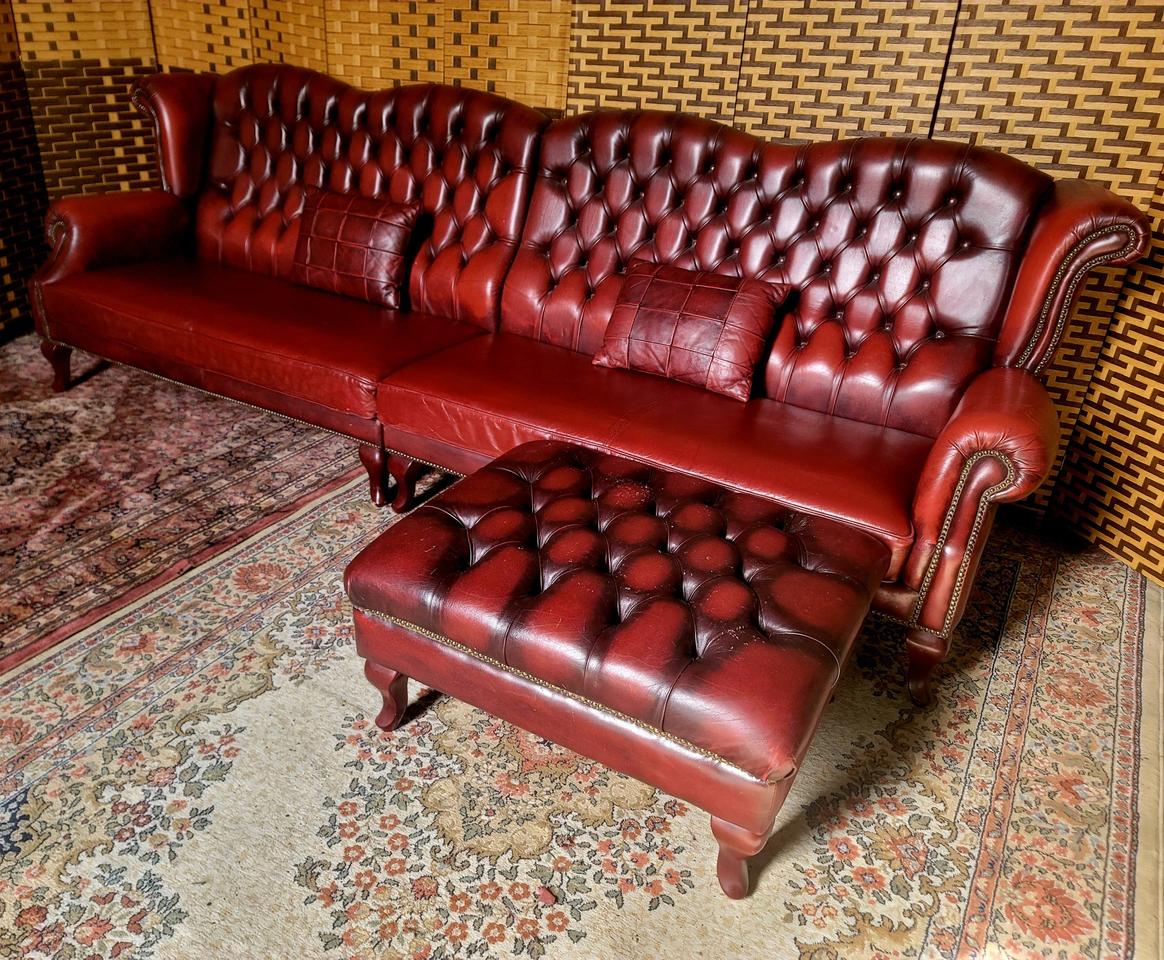 MADE IN ITALY*정품* 엔틱소파*오토만 스툴세트