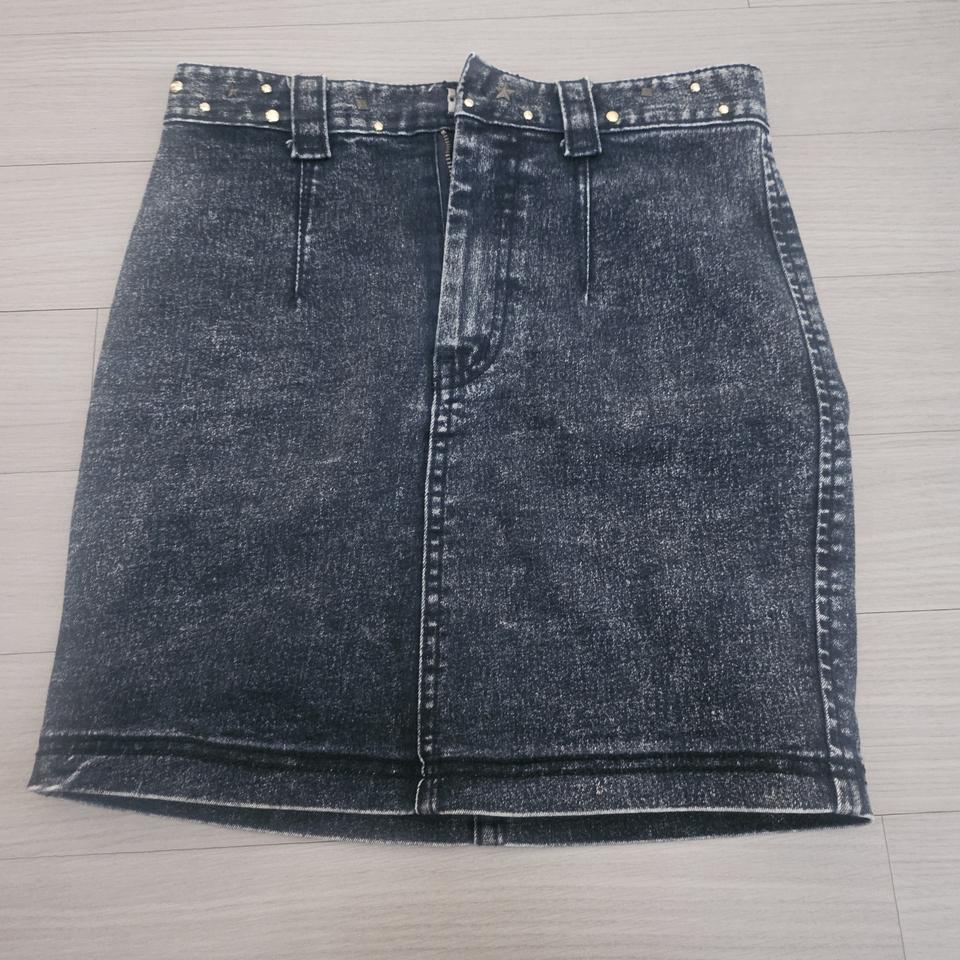 블랙 데님 미니스커트 판매