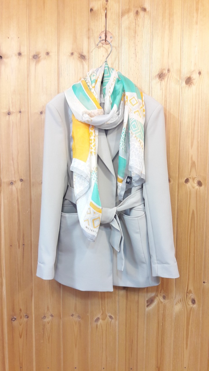 *메트로시티 실크 머플러 (정품)