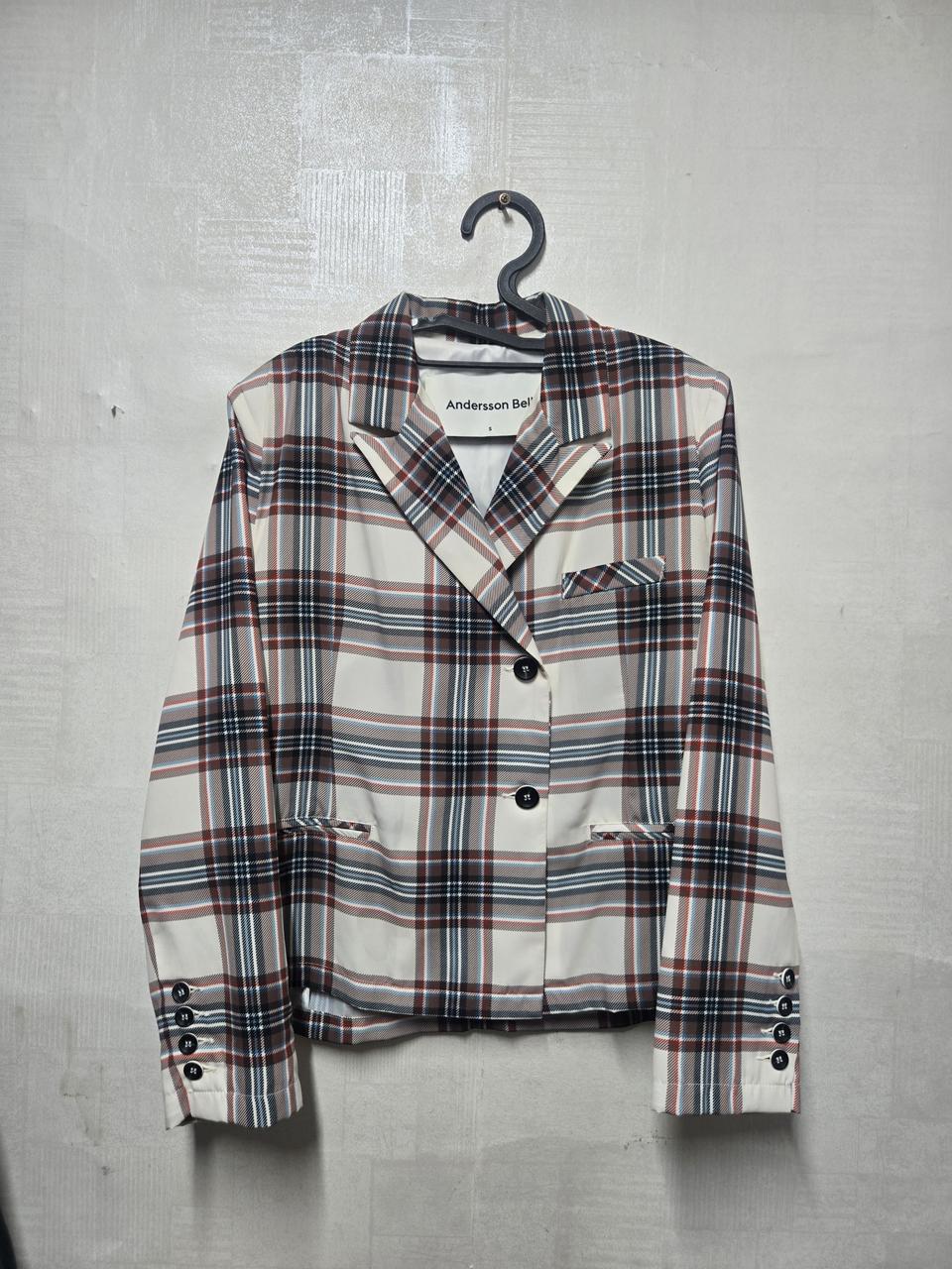 앤더슨벨 체크패턴 블레이저 쟈켓 S