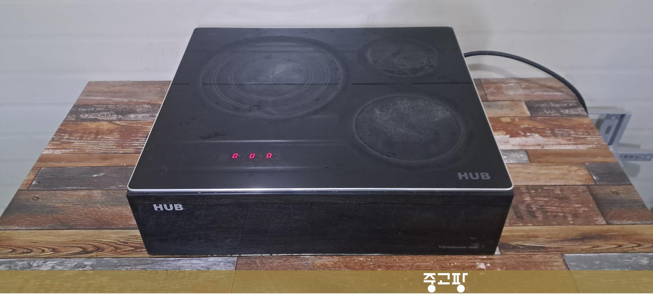 6196 카다 3구 하이라이트 전기렌지(블랙) 