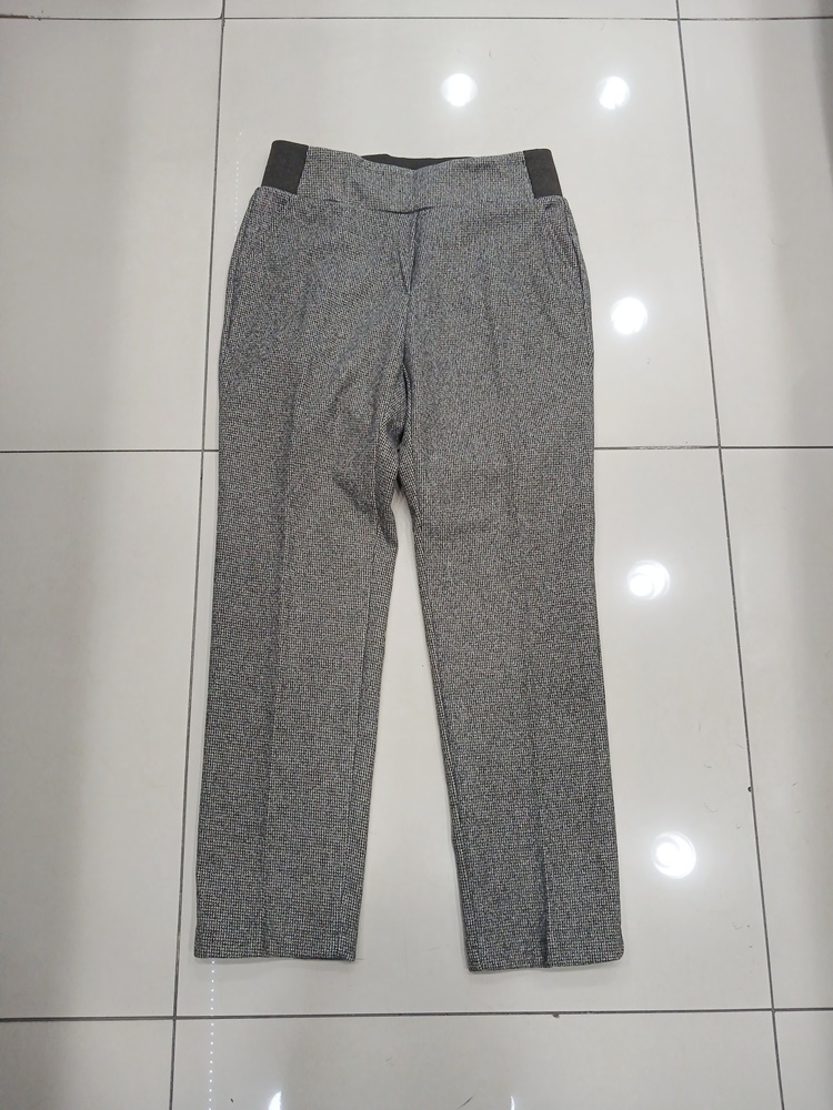 66사이즈 뒤허리밴딩 겨울바지 슬랙스 폴리에스터 모직 중고 일자 
