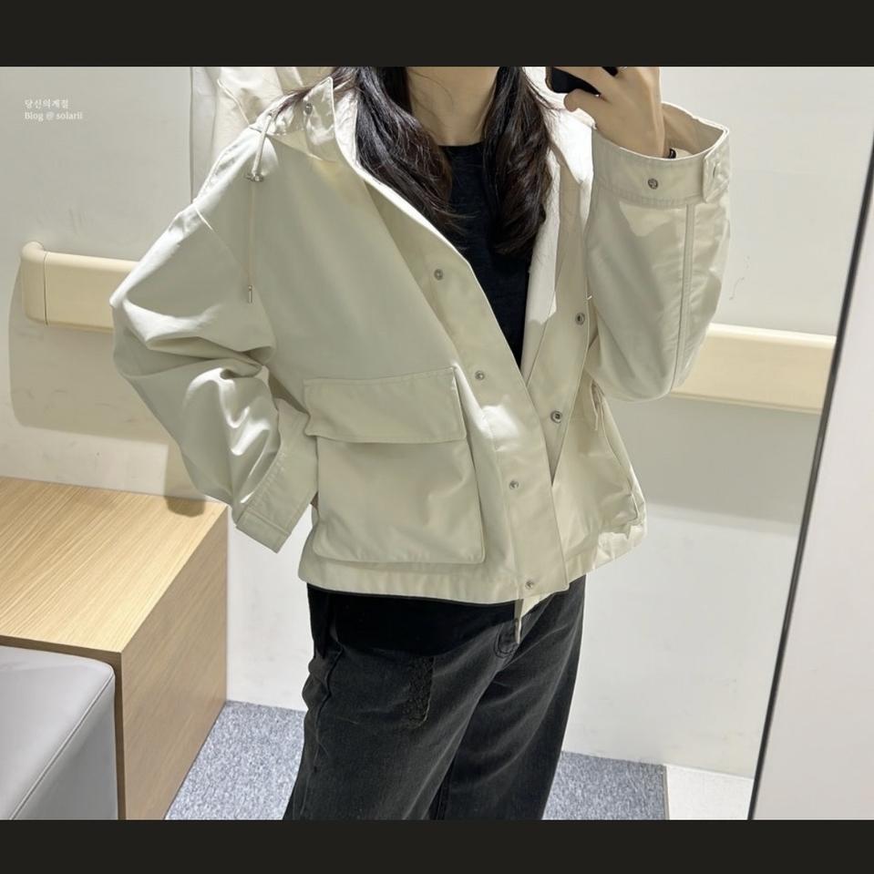 탑텐 이나영 바람막이 자켓 코트