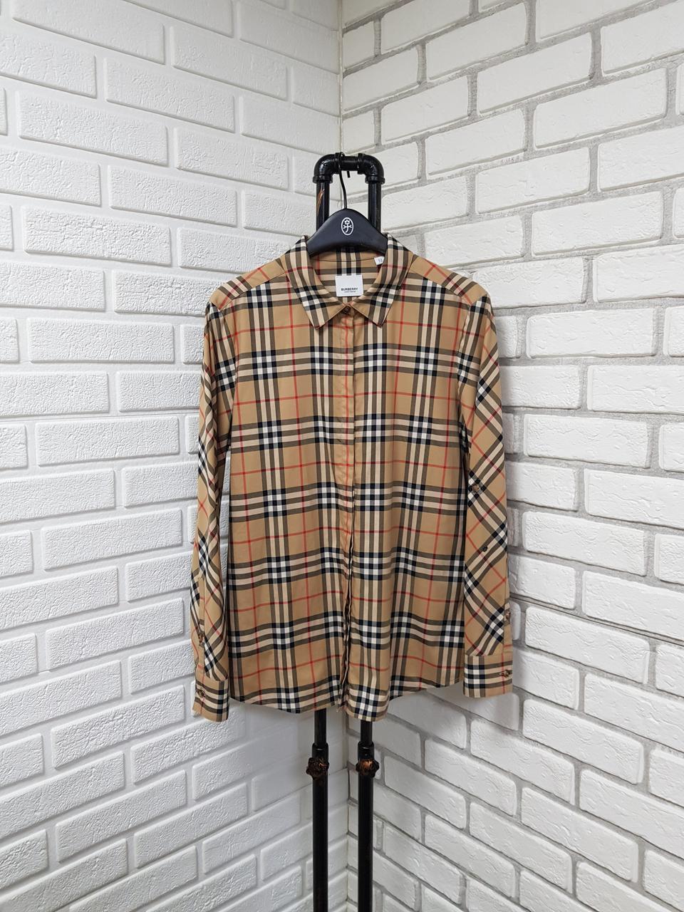 [us10/66/22년/정품] 버버리 노바체크 롤업 셔츠