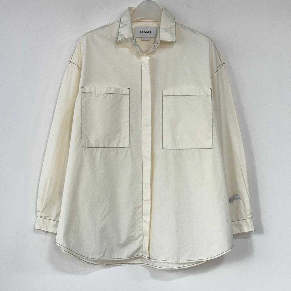 써네이 SUNNEI 오버사이즈 스티치 셔츠
