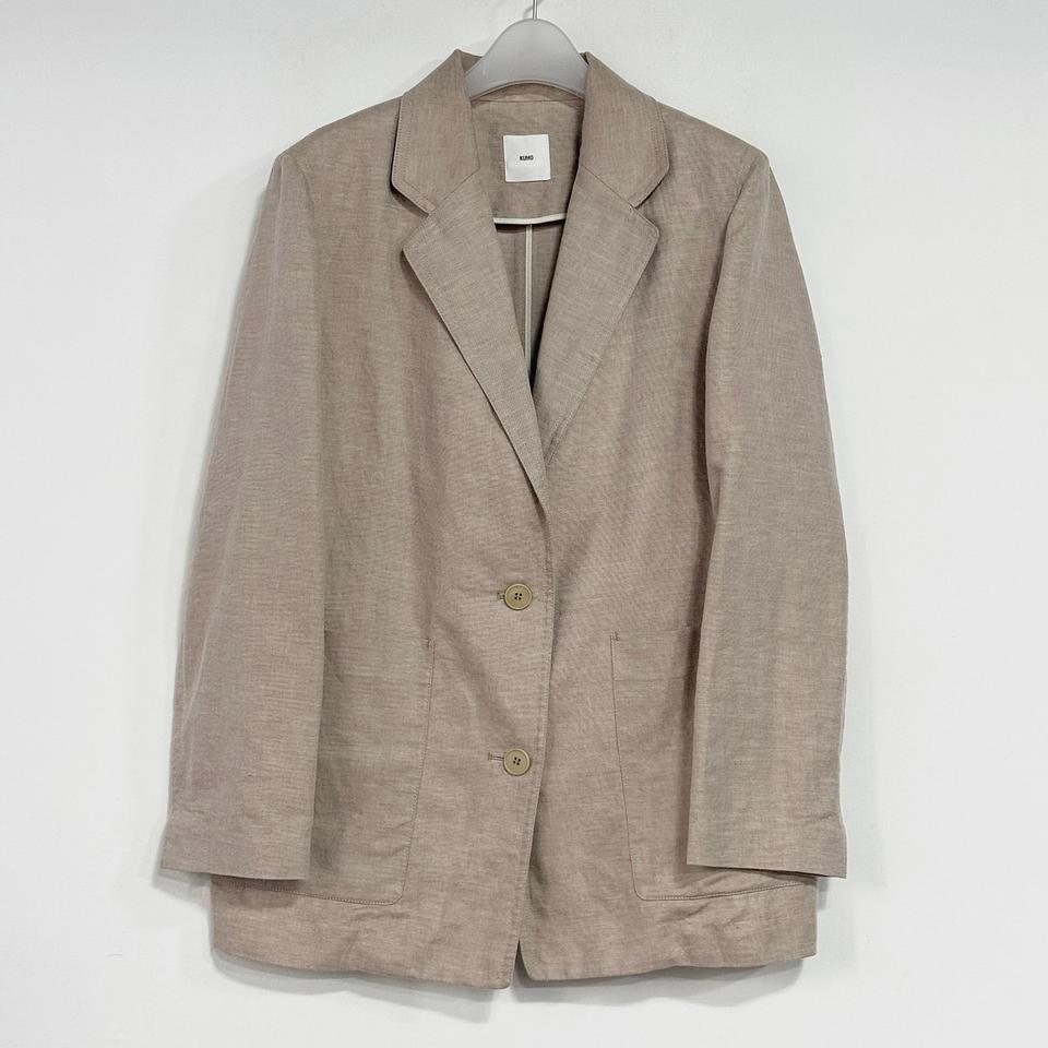 구호 KUHO 린넨 코튼 블레이저 자켓