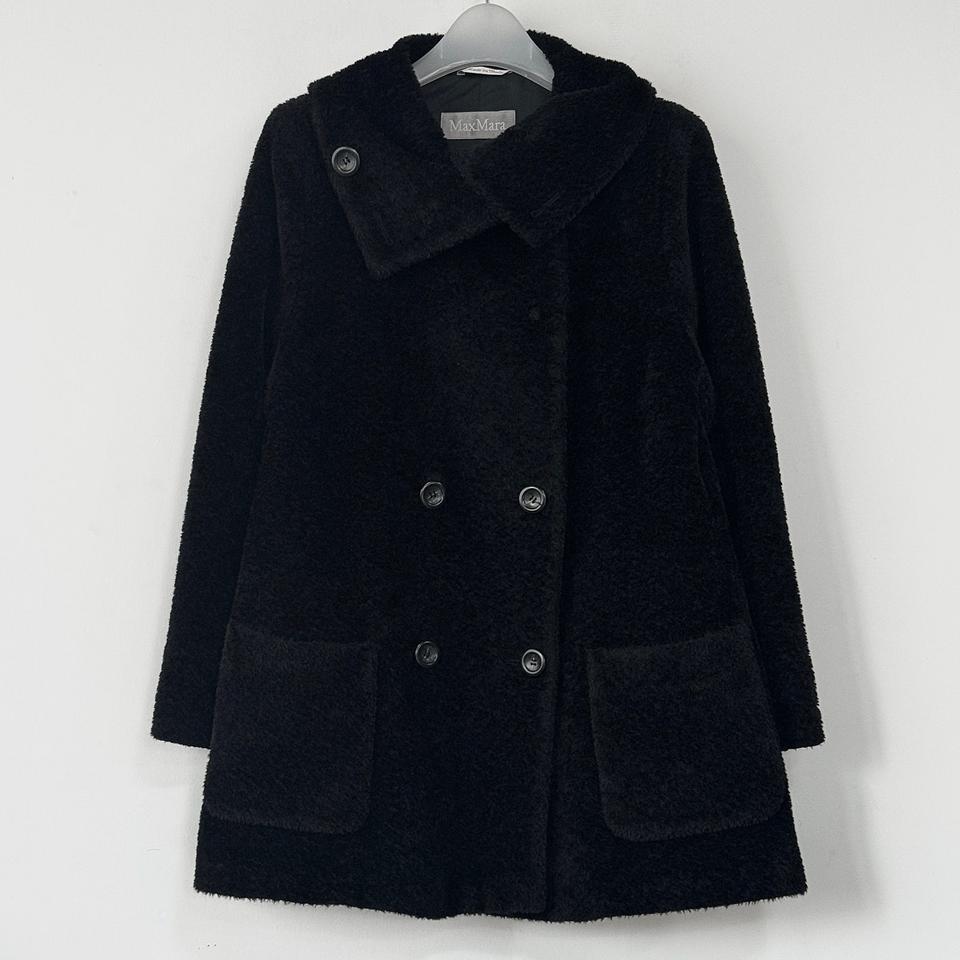 막스마라 알파카 퍼 코트