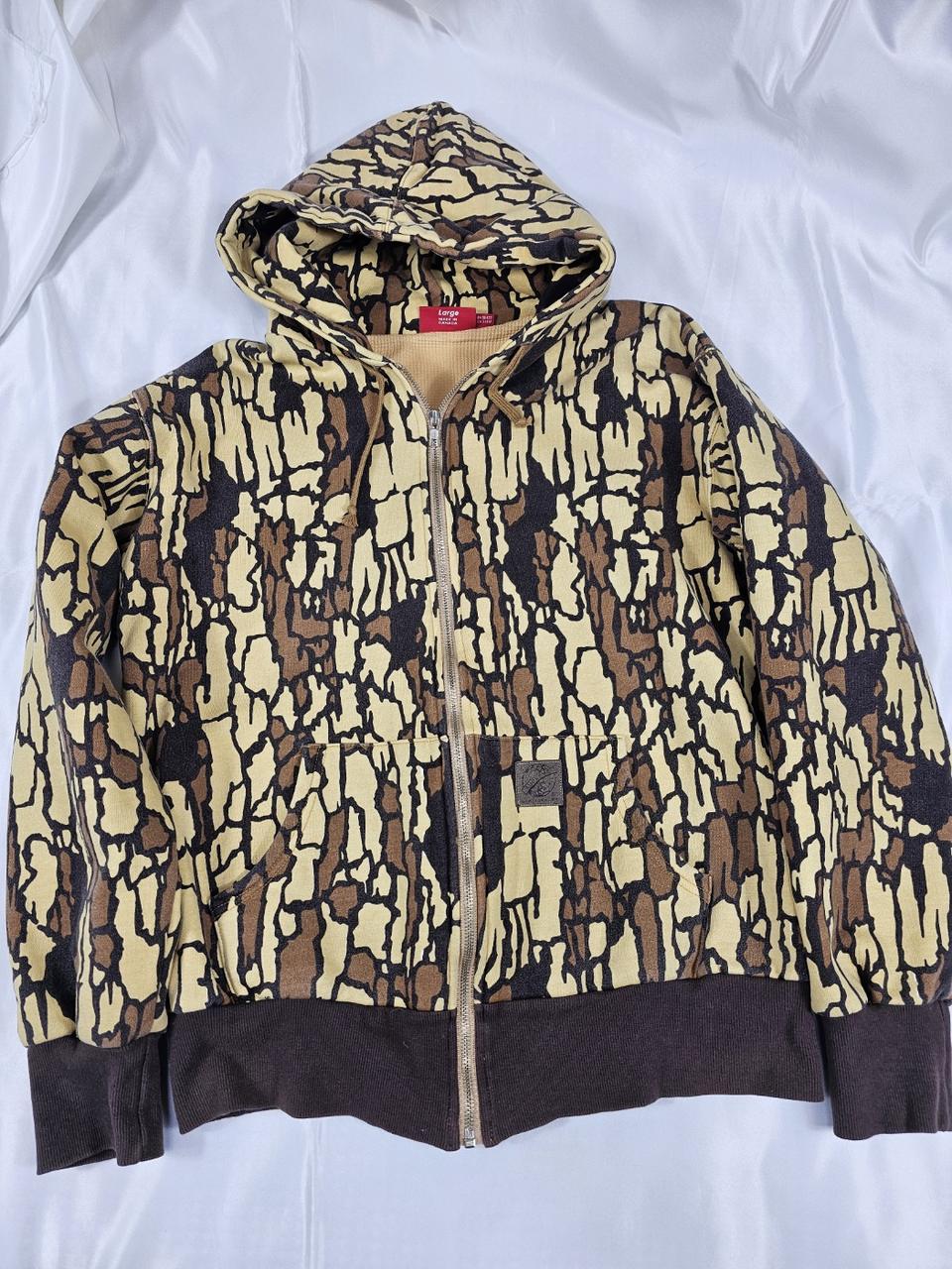 슈프림트리우드후드집업