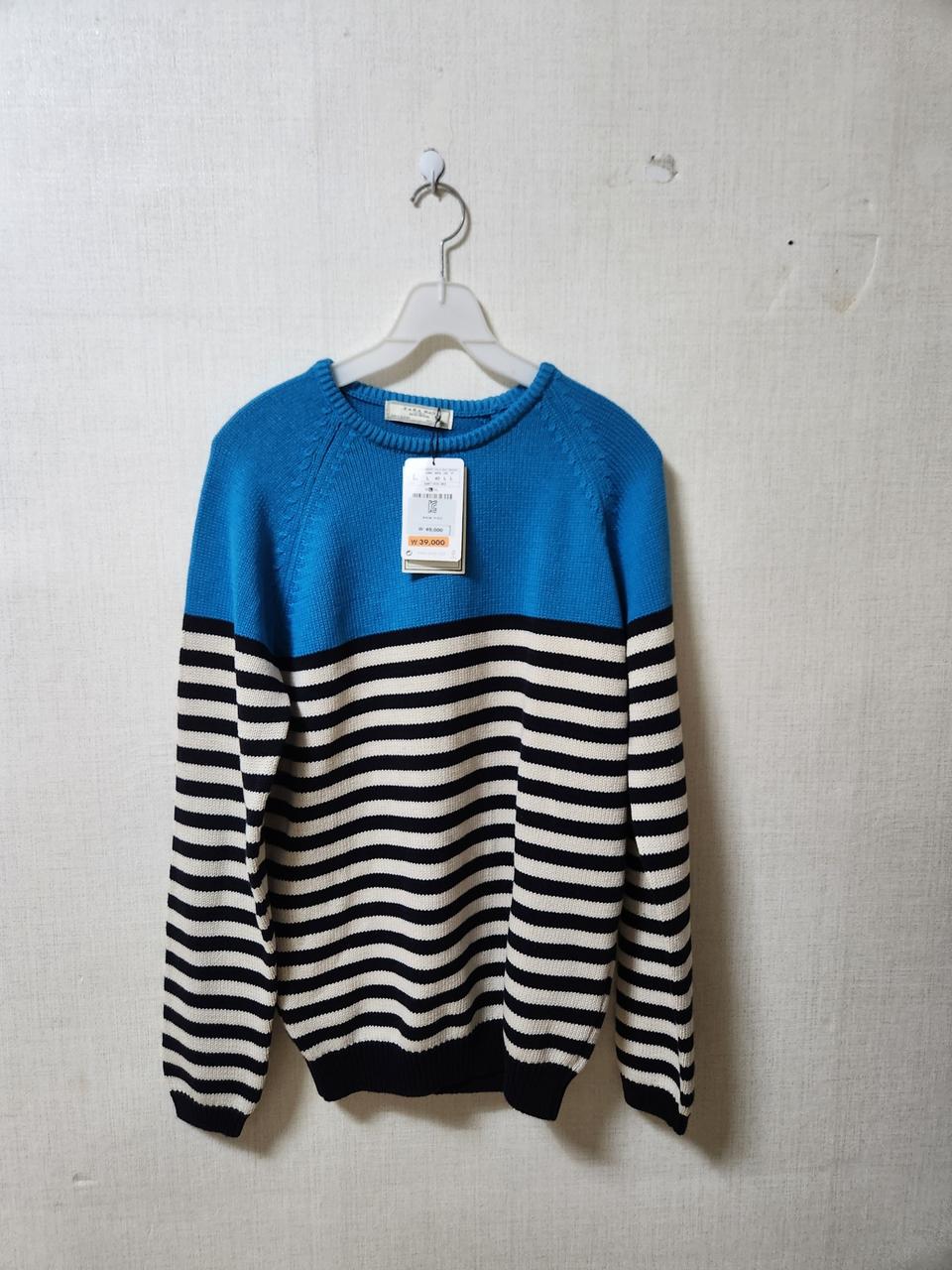 자라 남성 스트라이프 니트 새상품