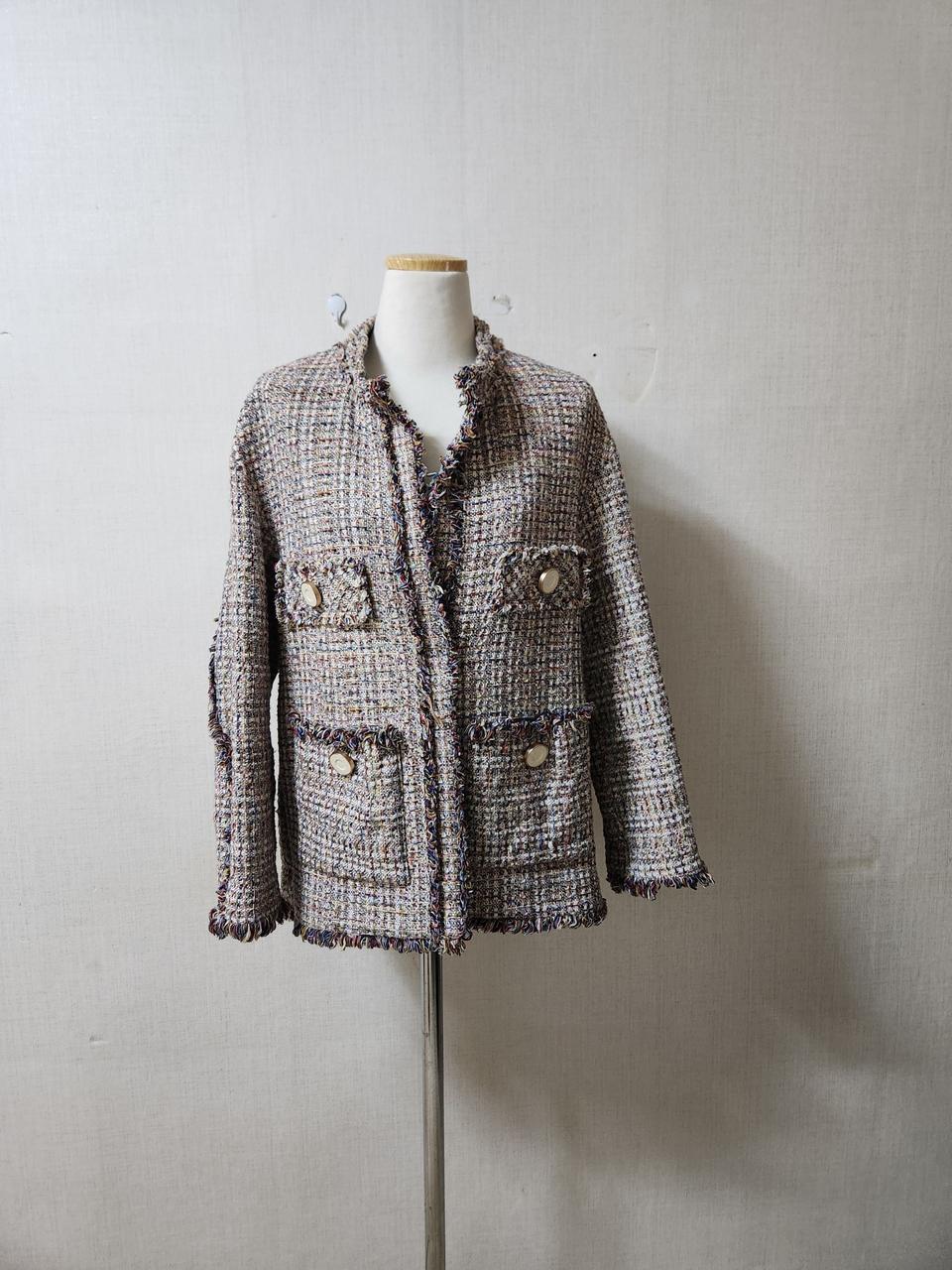 시스템 트위드 자켓