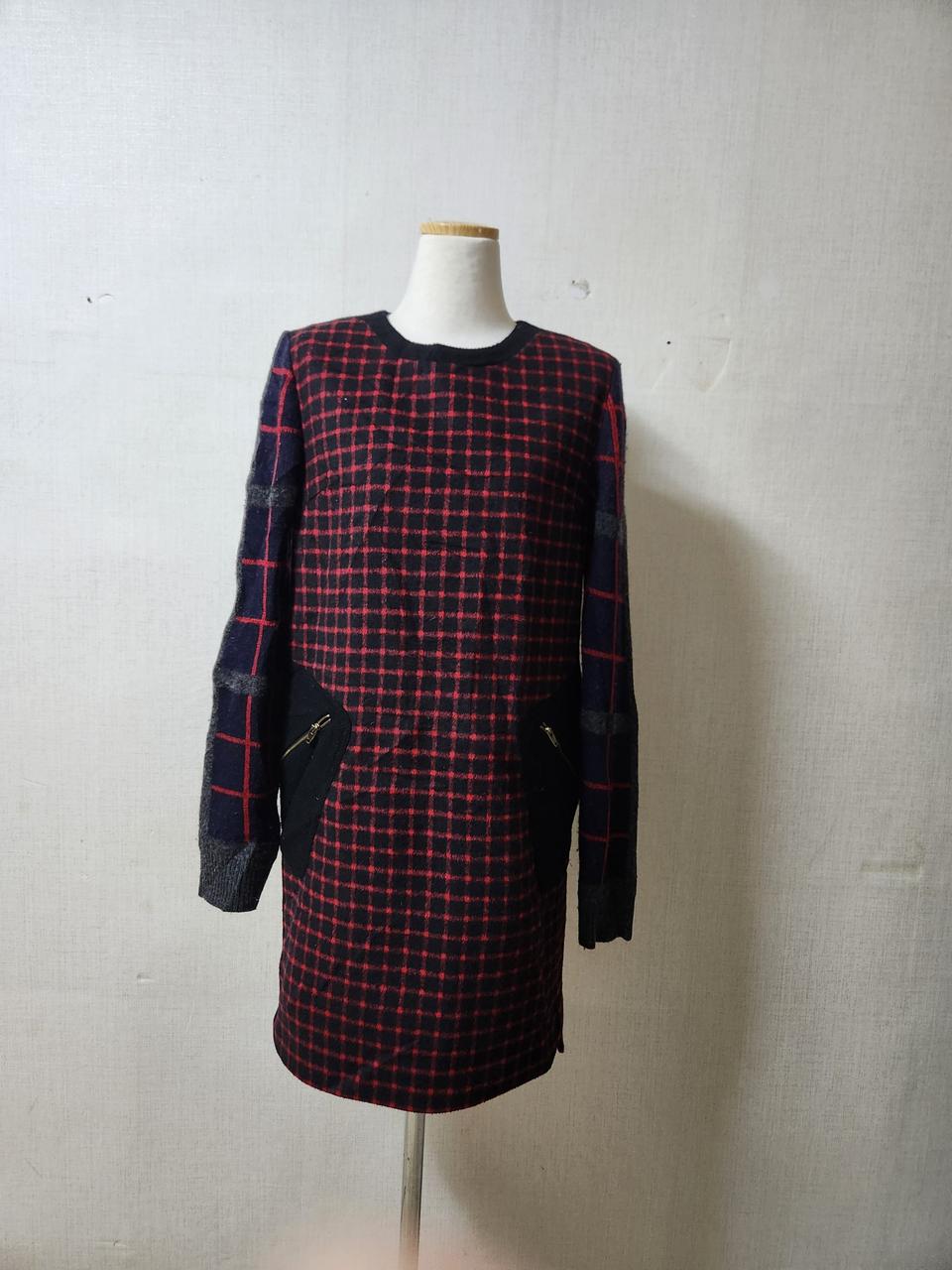 SJSJ 브랜드의 체크 롱 원피스