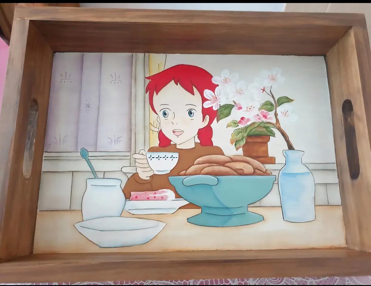 빨간머리앤 원목 트레이