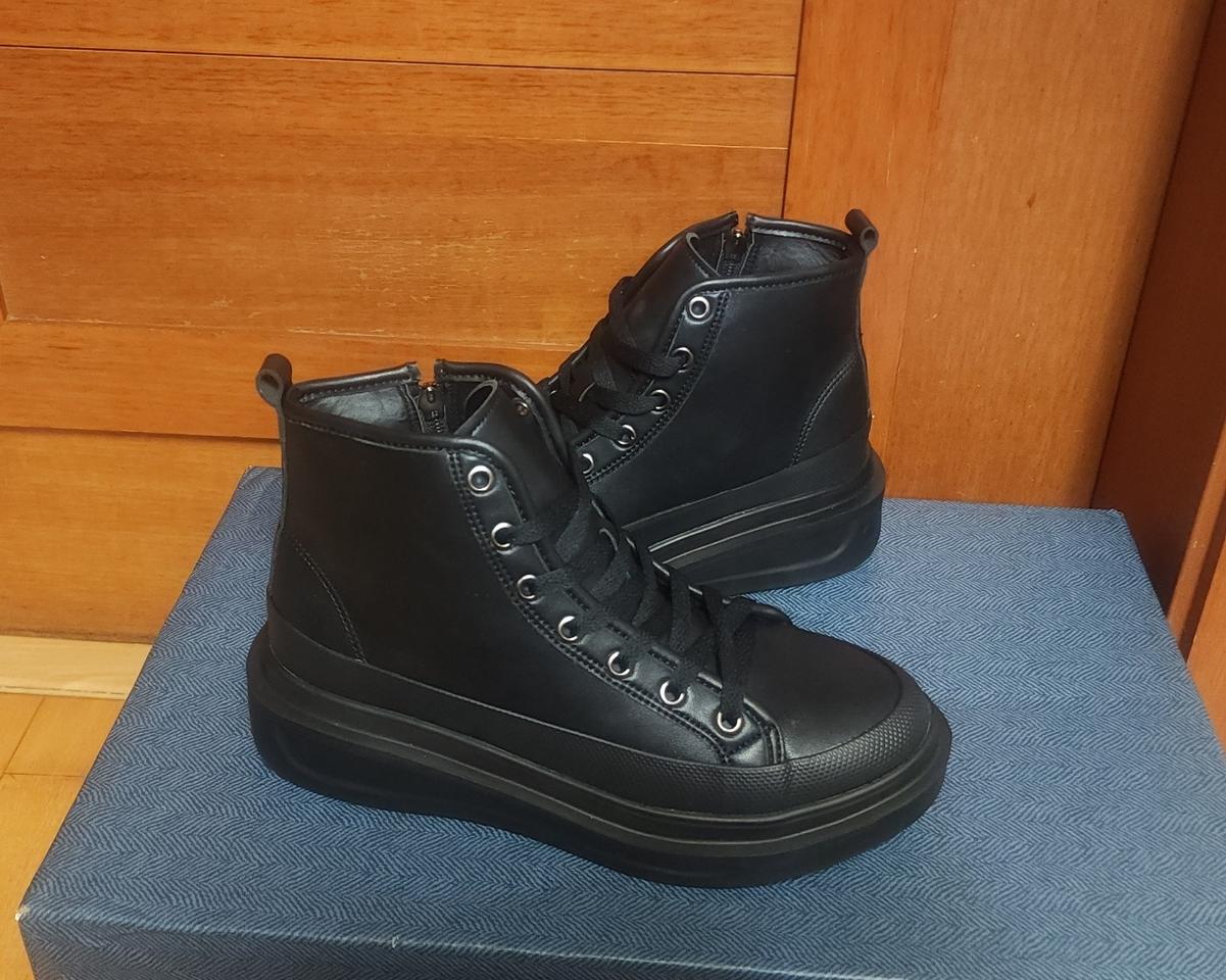 국산 키높이 운동화 255 260 하이탑 컨버스 워커 부츠