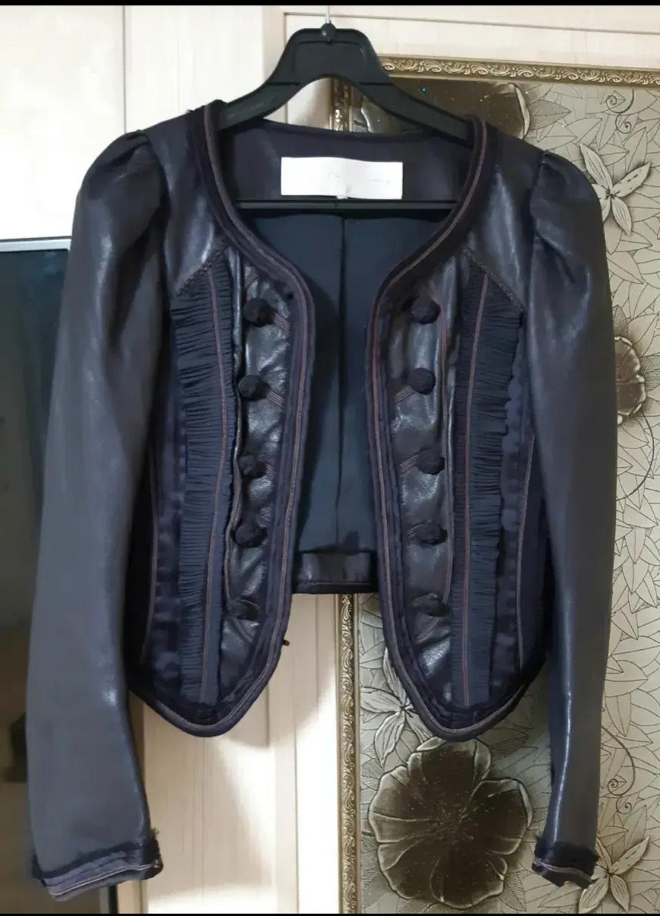 오브제강진영 크롭양가죽자켓 44~