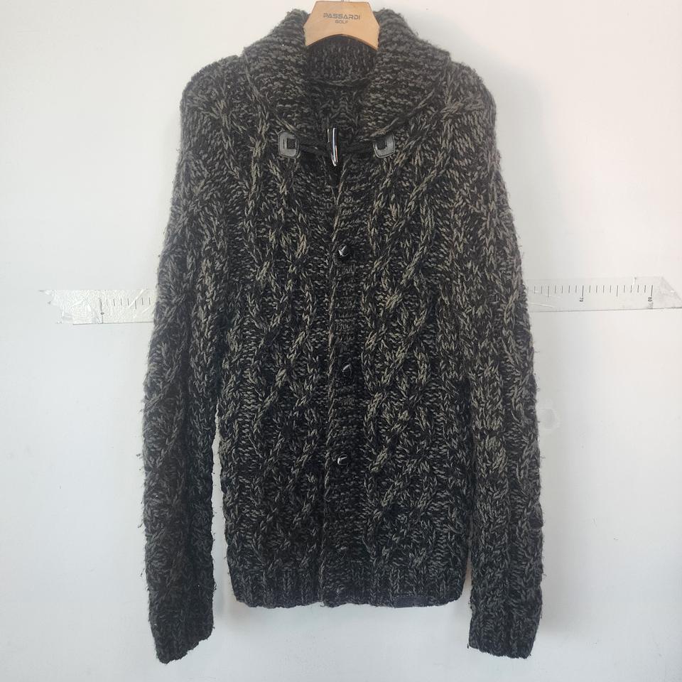 디젤 꽈배기 니트 가디건