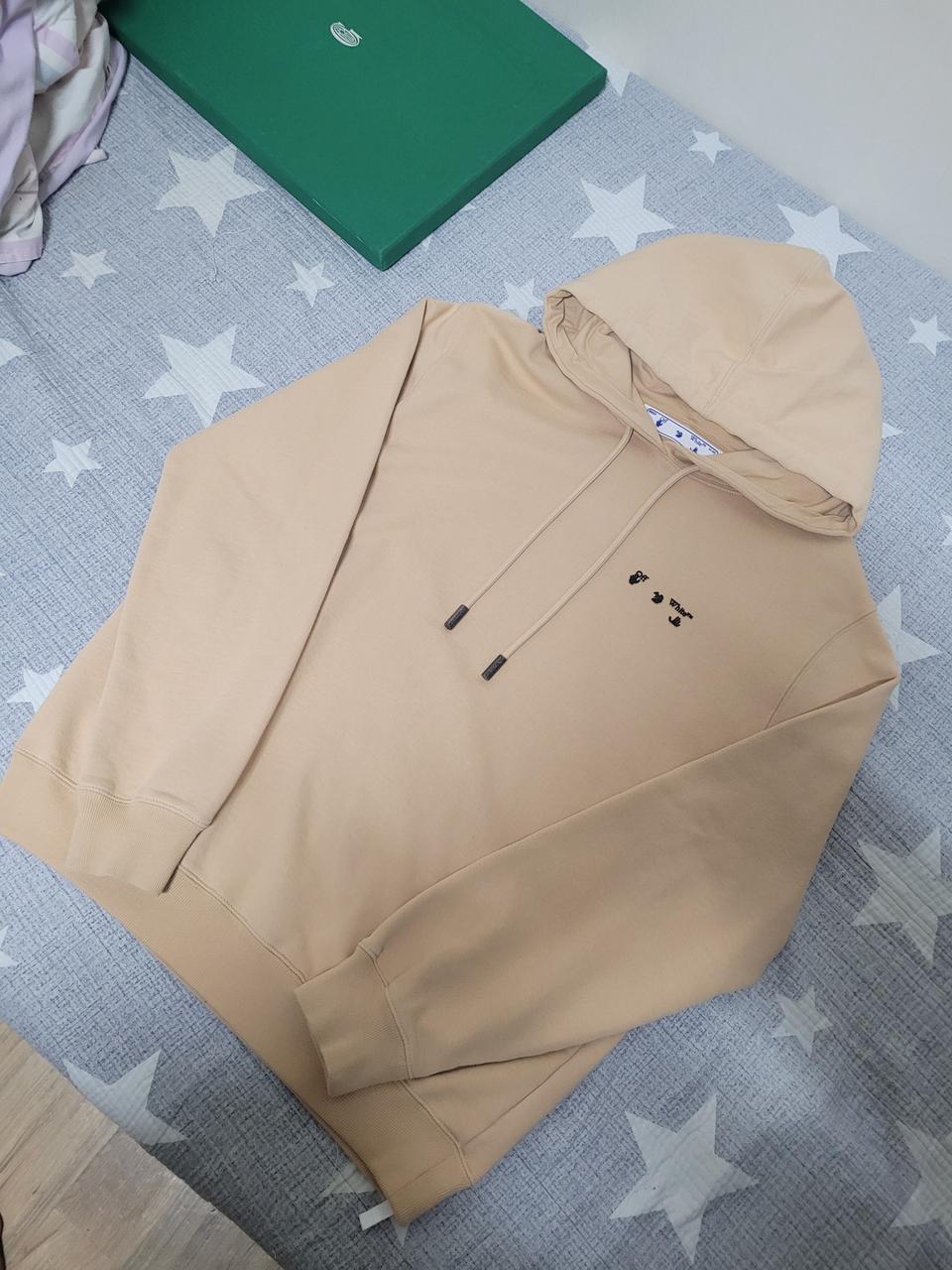 Off-White 오프화이트 베이지 후드티