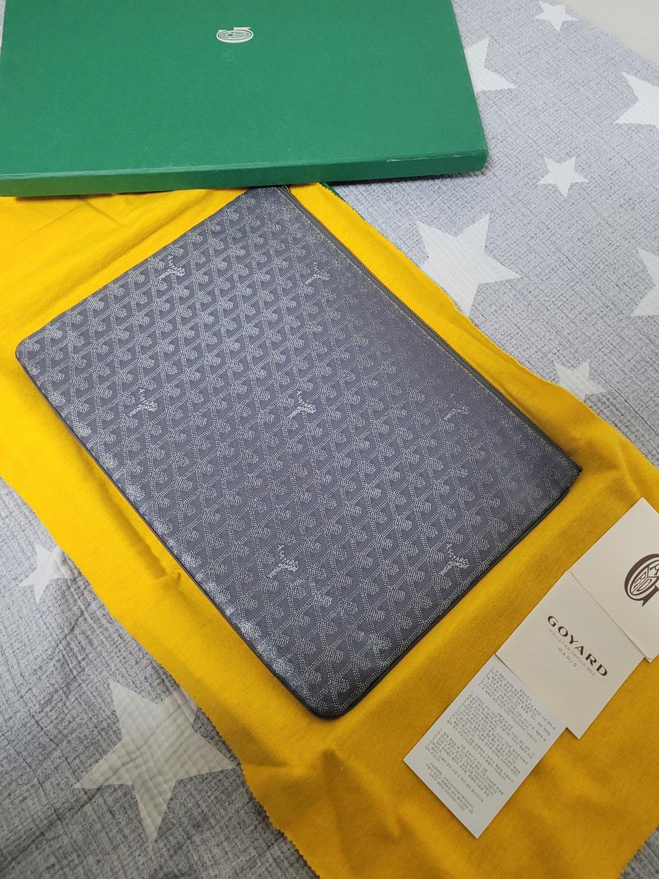 고야드 세나 그레이 GM 클러치 스폐셜컬러