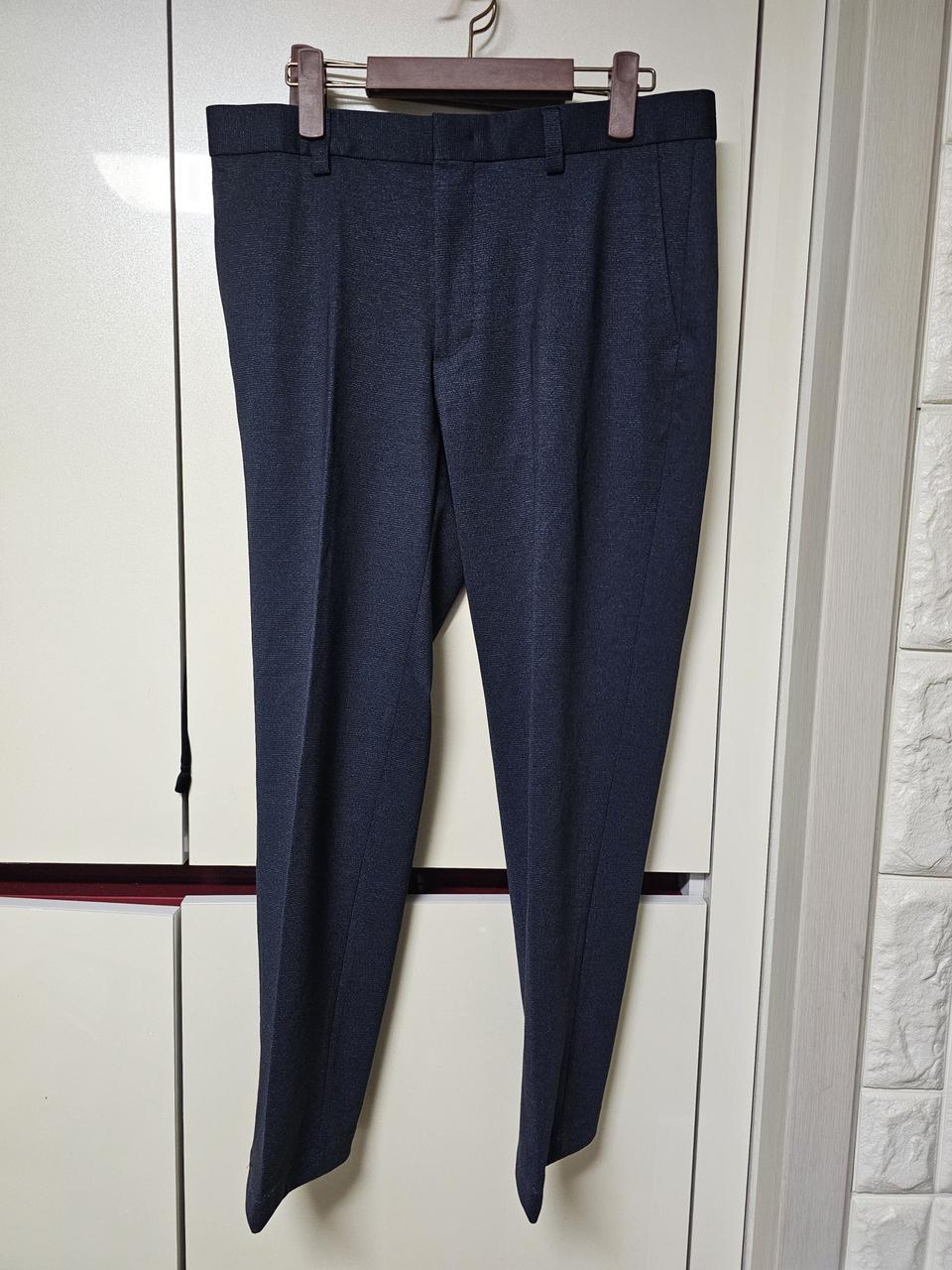 인디안 남성 네이비 춘추바지 슬랙스 34