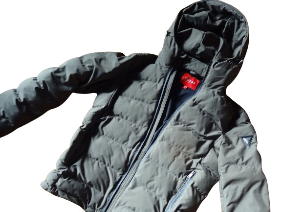 남성용 패딩 게스(후드포함-국방색)  