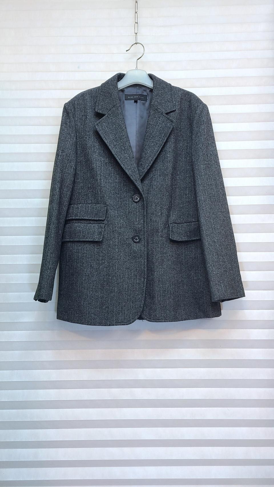 올리브데올리브> 24년구입-헤링본 싱글자켓 (298천원)