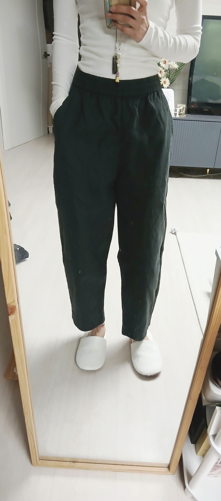 cos 밴딩면바지m