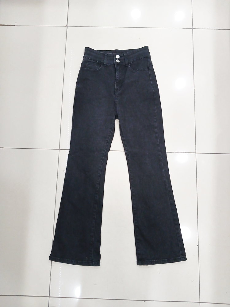 투버튼 M 블랙진 부츠컷 청바지 배기 중고 