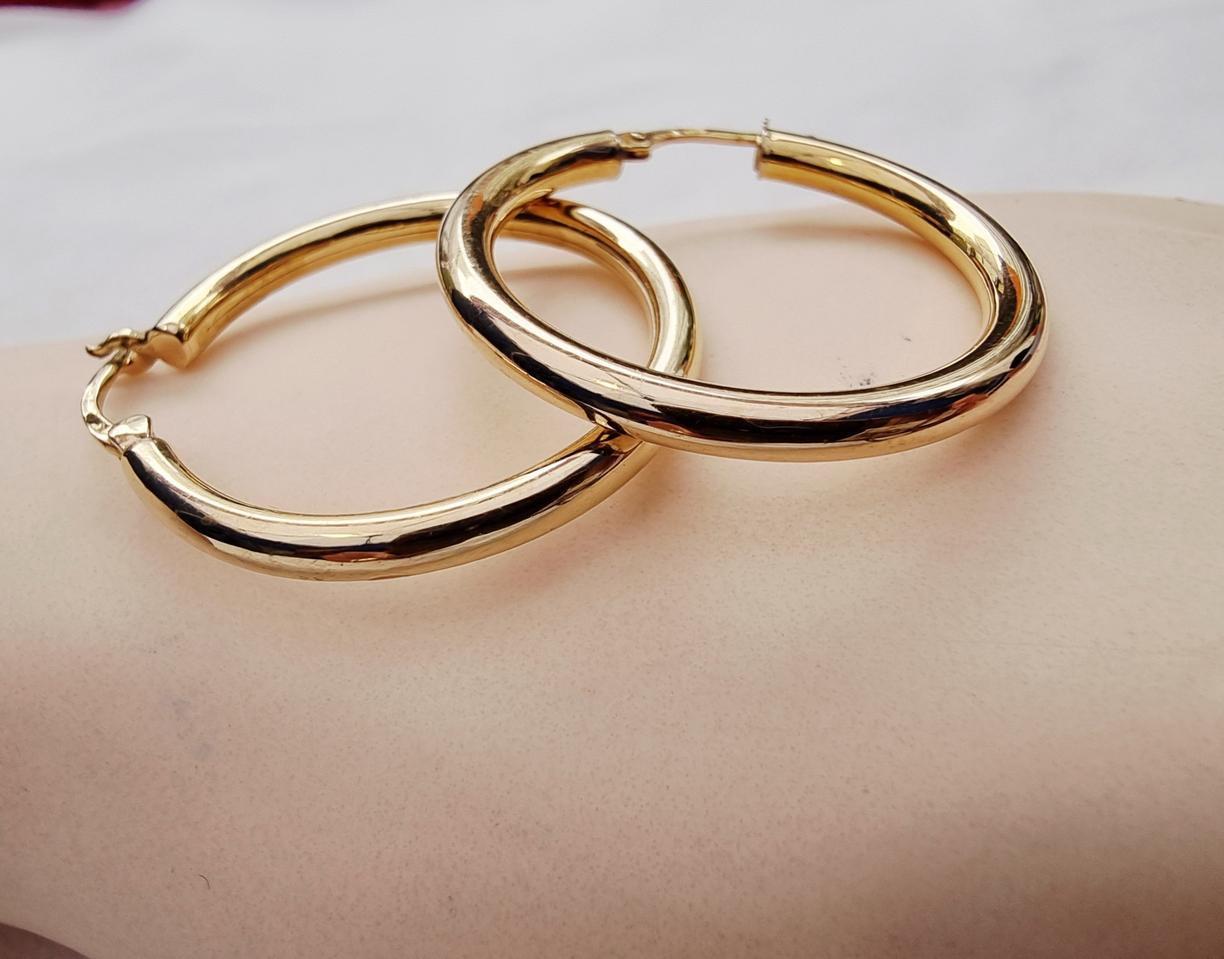 14k  볼륨  링  귀걸이