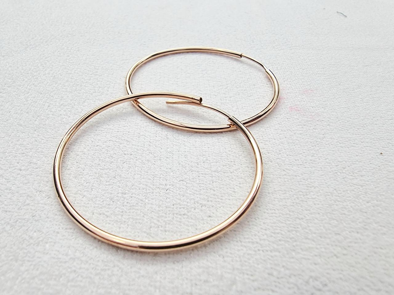 14k 핑크골드  링 귀걸이