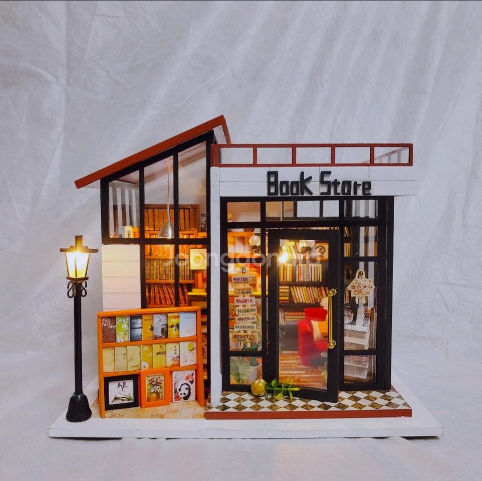 DIY 미니어처하우스 완성품 (LED,오르골)