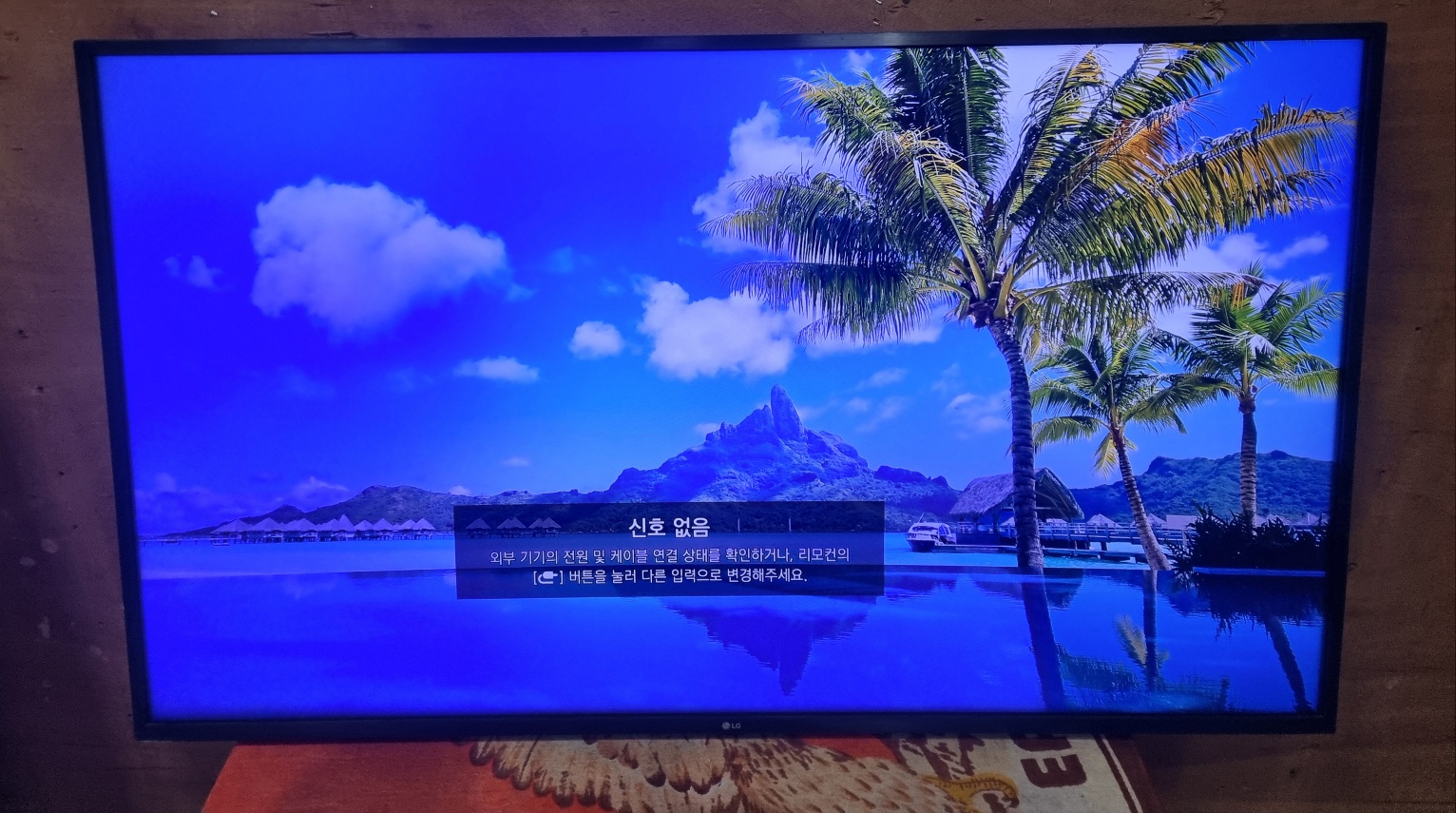 엘지 55인치 벽걸이TV