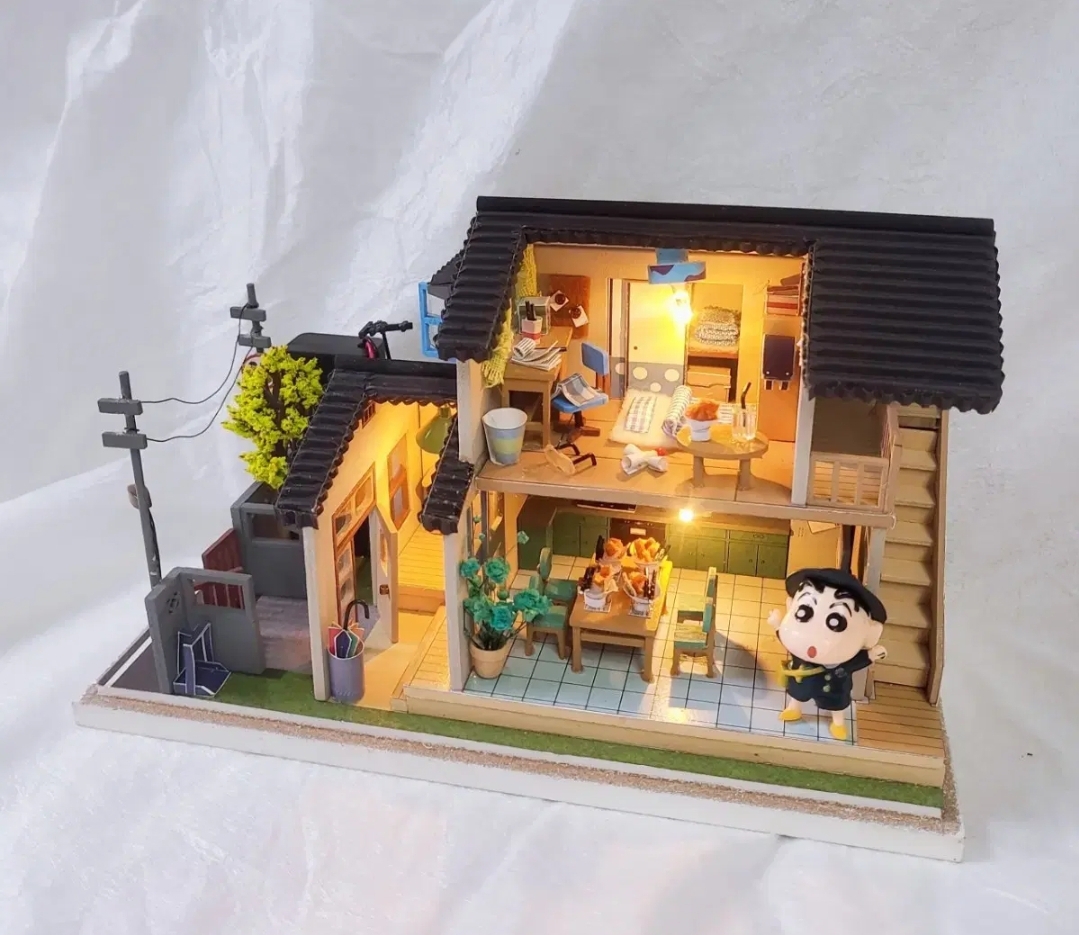 DIY 미니어처하우스 완성품 (LED)
