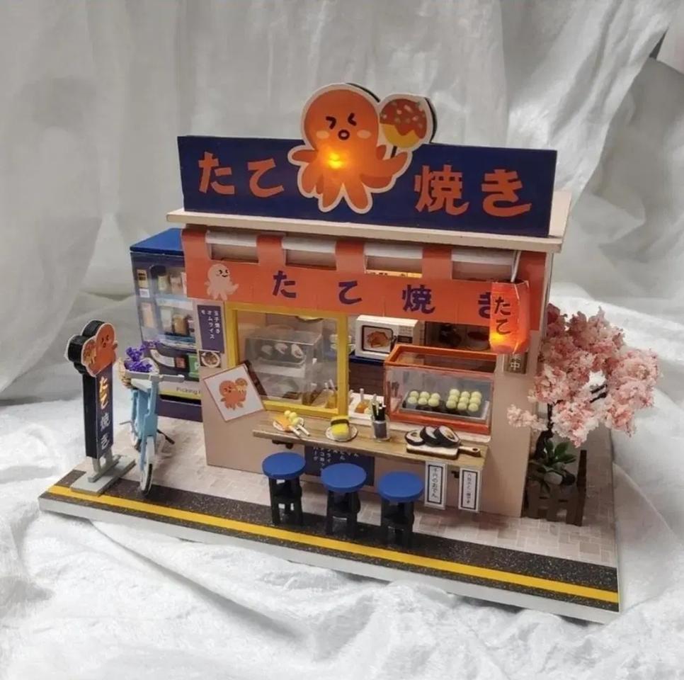 DIY 미니어처하우스 완성품 (LED,오르골)