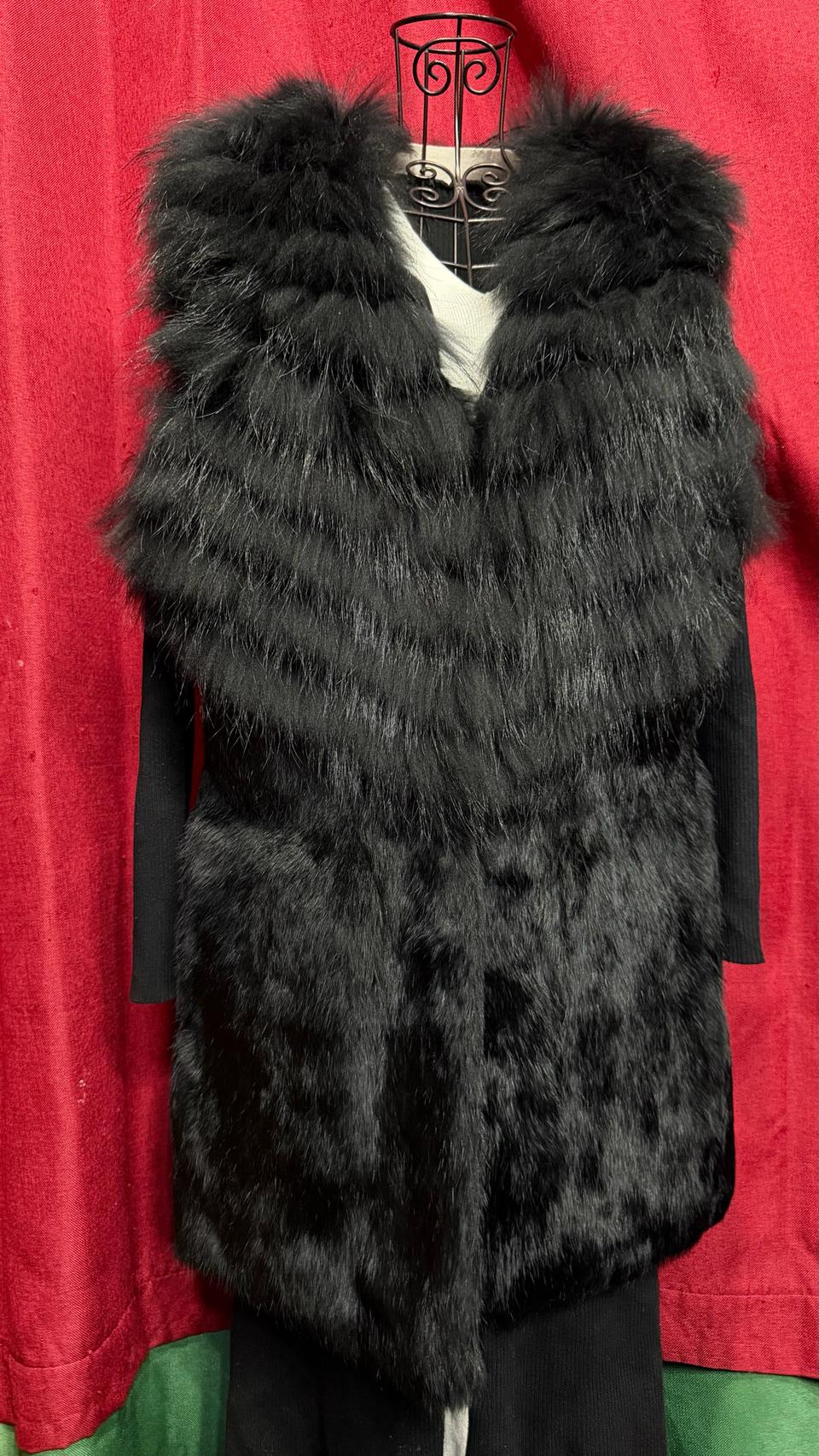 지오송지오 토끼털라쿤털 조끼 100/88