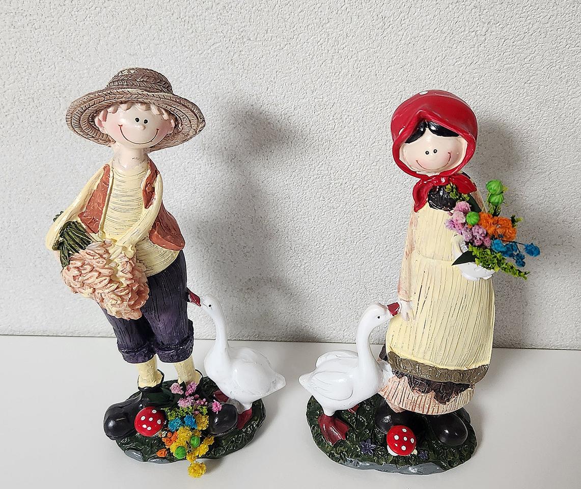 새상품)소년소녀 오리 버섯 생화 프리저브드플라워 조화아님 인테리어소품