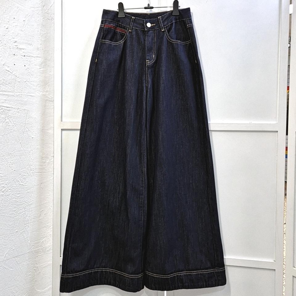 쿠오세 롤업 와이드 데님팬츠