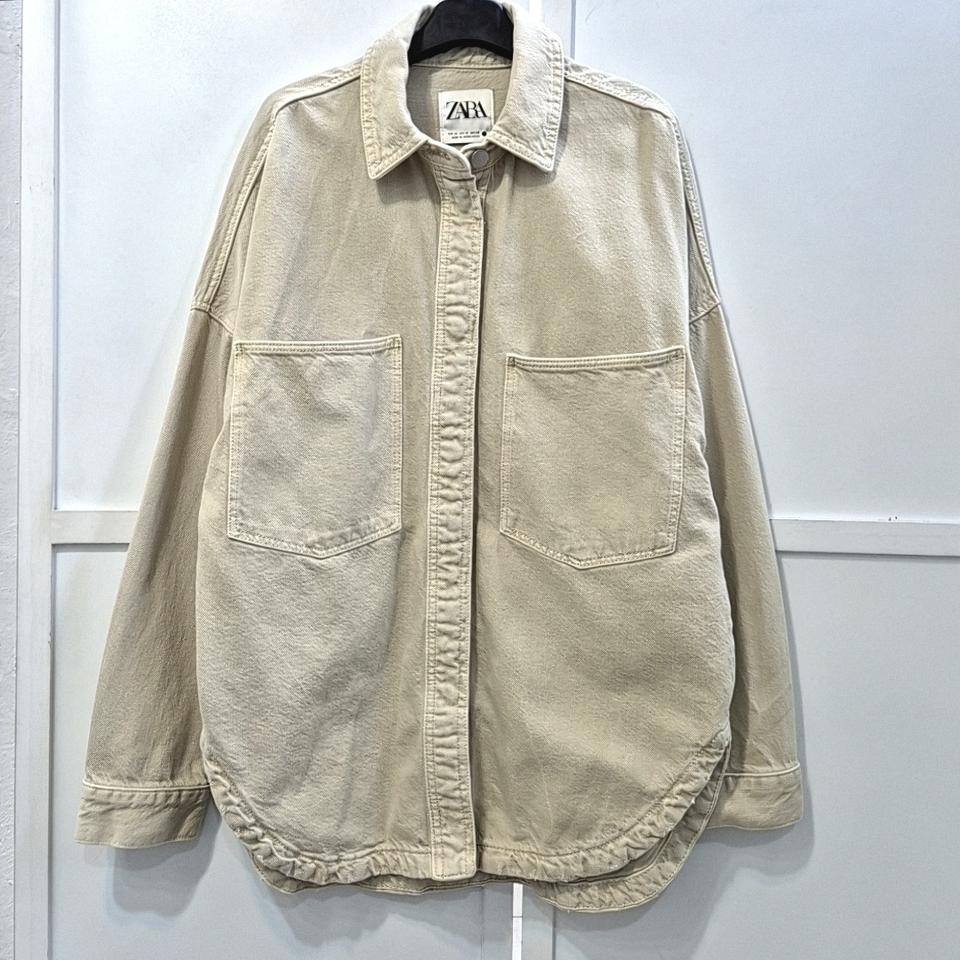 자라 워싱 데님 셔츠