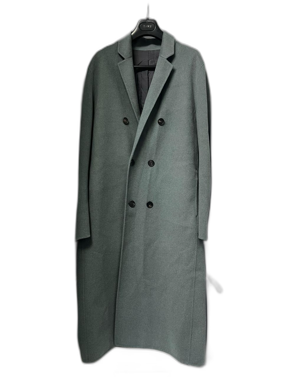 타임옴므 민트 캐시미어 핸드메이드 더블 코트 110사이즈