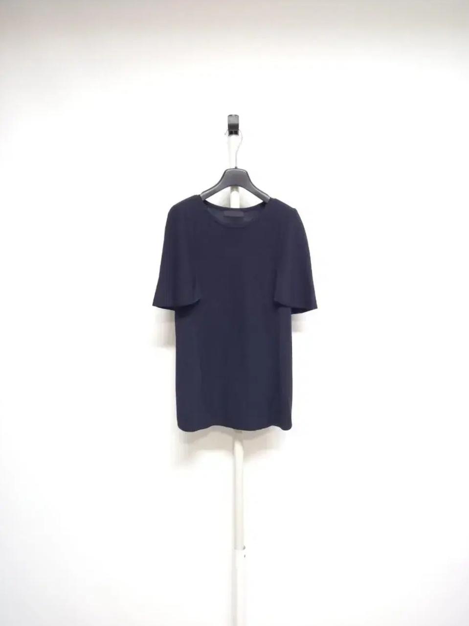 마인 MINE 네이비 케이프형 니트블라우스 F