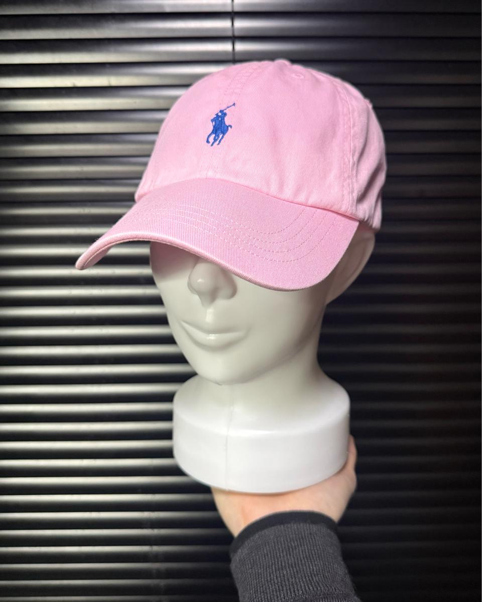 폴로 랄프로렌 핑크 포니 볼캡 모자 코튼 면 로고 시그니처 하늘색 클래식