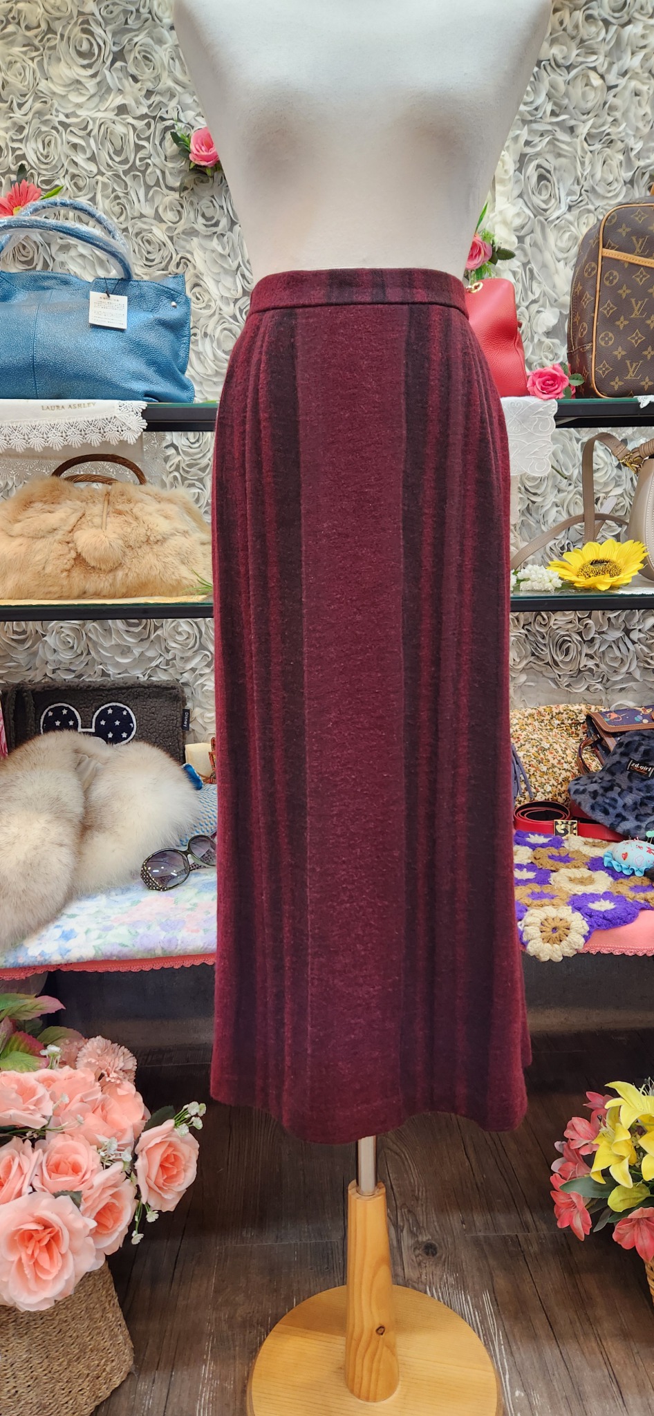 JANNY A 모 혼방 롱스커트 (77)