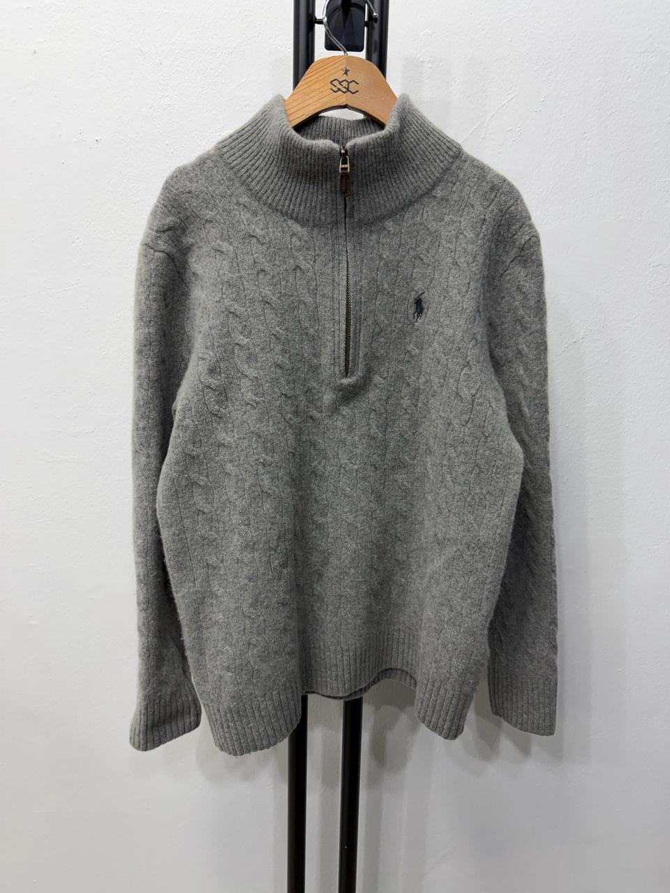 정품) 폴로랄프로렌 신형 캐시미어 여성 케이블 니트 스웨터 L