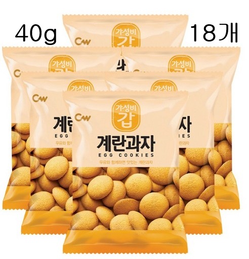 청우 계란과자 40g 18개