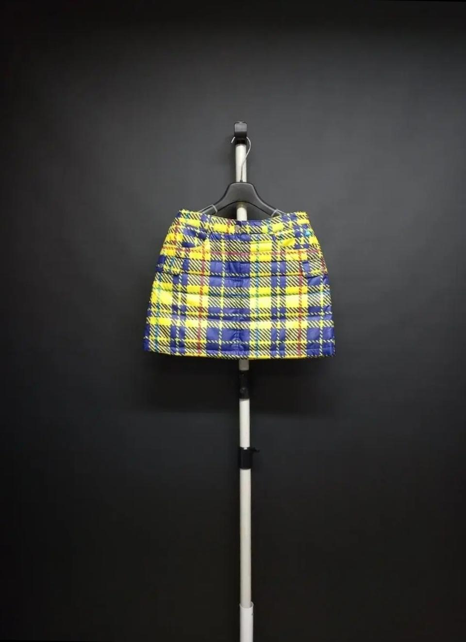 르꼬끄골프 체크 패딩 스커트 69.55