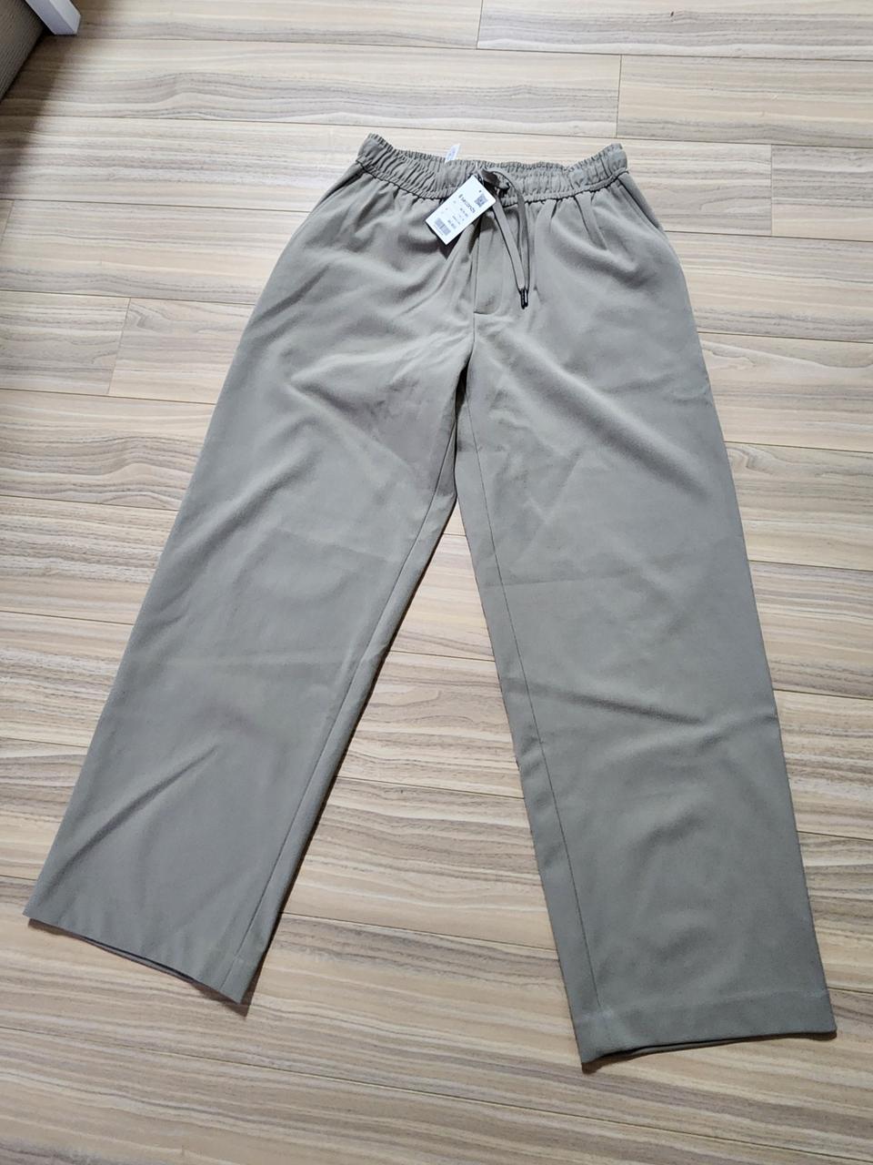 에잇세컨즈허리밴딩기모팬츠바지m사이즈