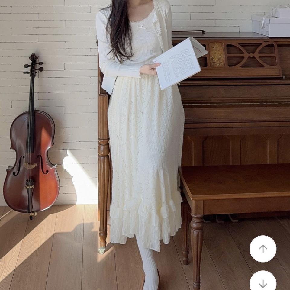 나시가디건세트 아이보리