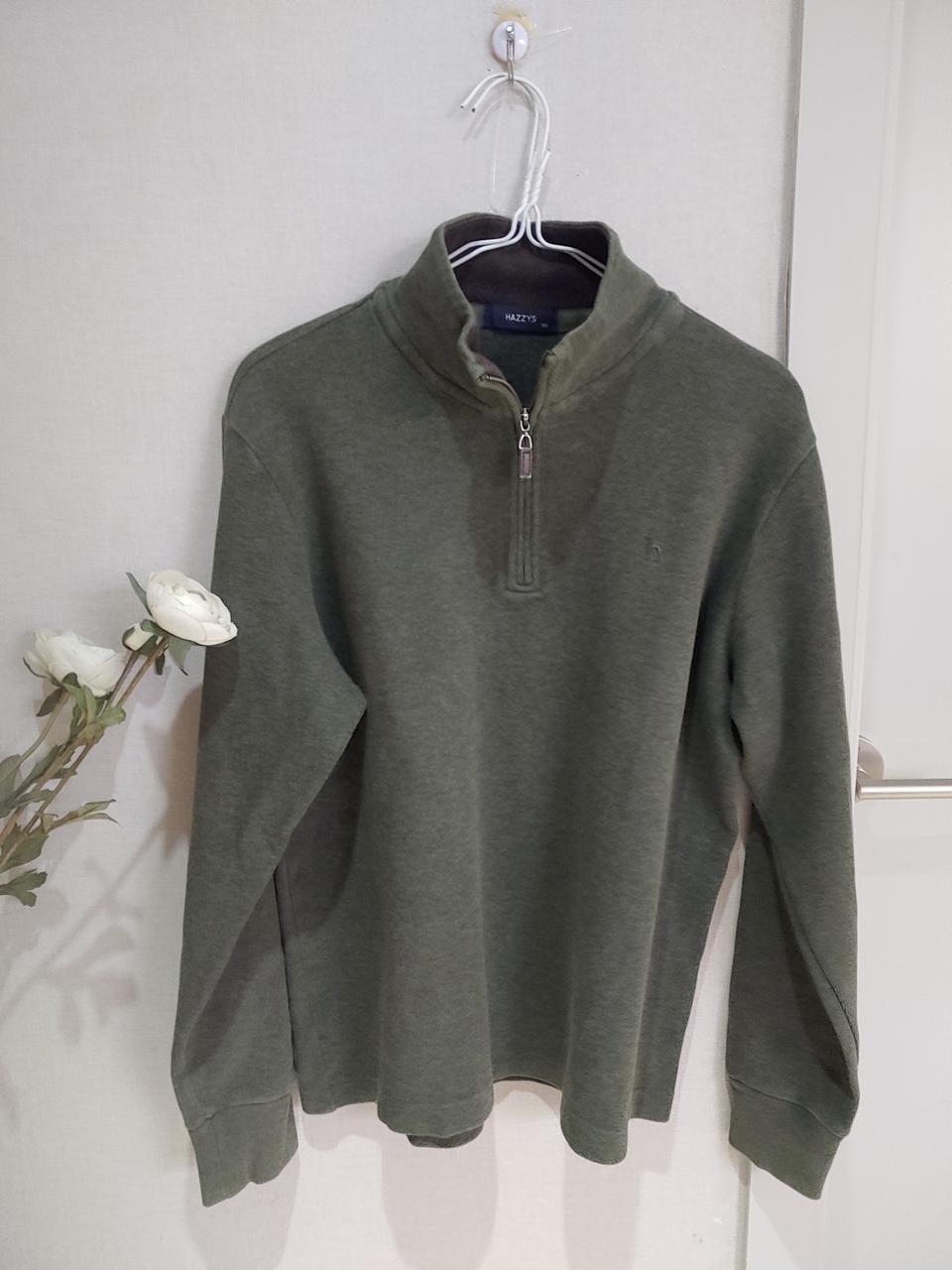 헤지스 남성 하프집업 티셔츠 100