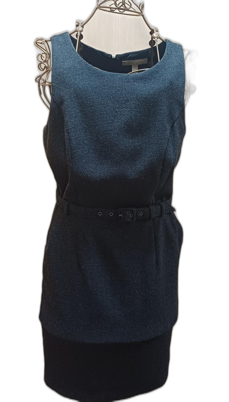 바나나리퍼블릭 울 혼방 벨티드 원피스 (사이즈 6/M)