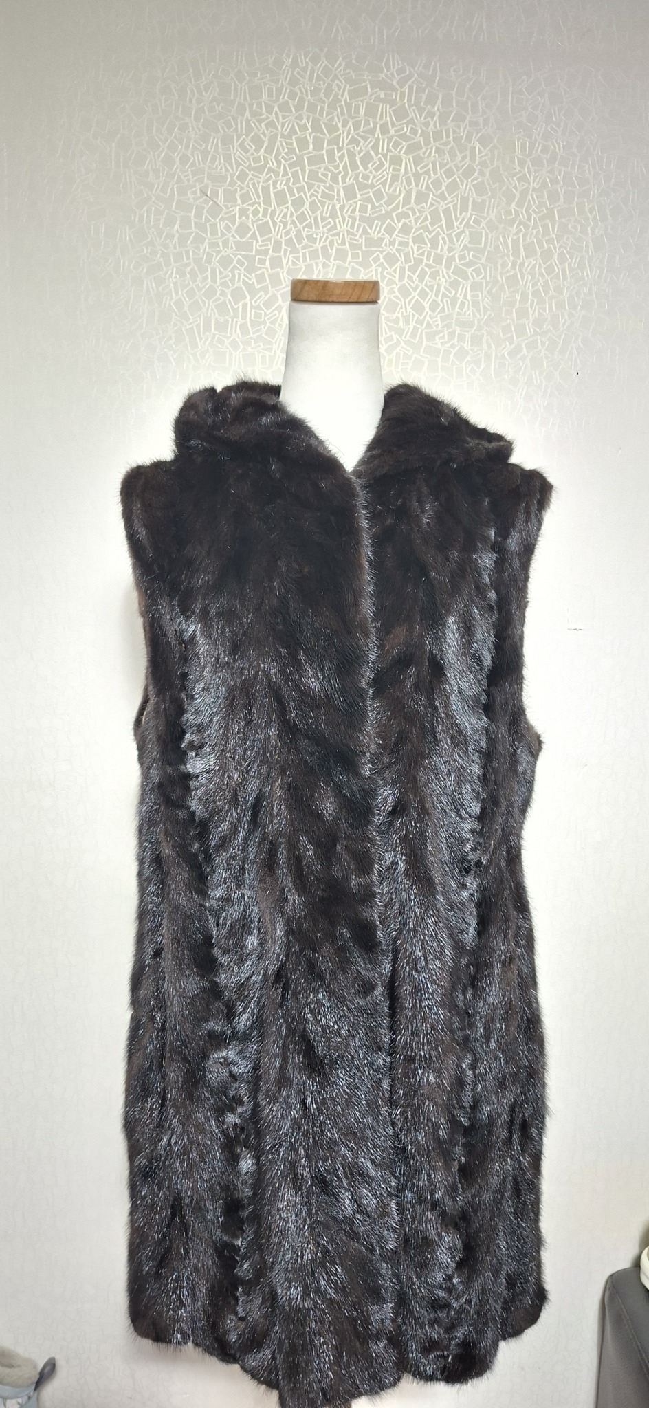 66 후드밍크 조끼 밍크베스트